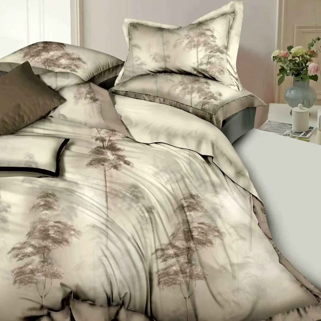 德绒磨毛现代轻奢高级感床品四件套