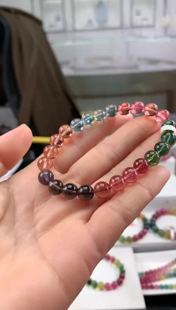 【闪购商品】碧玺手串未镶嵌多样性发一条