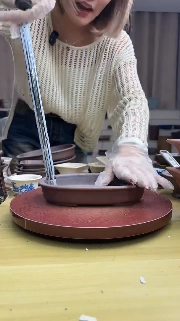 紫砂花盆紫砂花盆微瑕