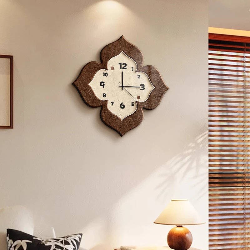 复古时钟客厅钟表挂墙高级2025客厅钟表客厅客厅网红家居装饰品