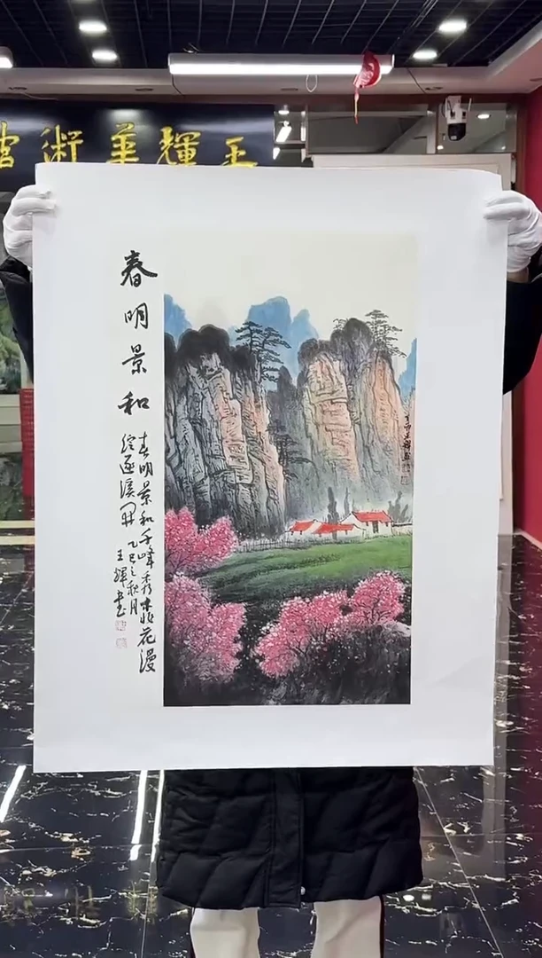 国画国画绘画山水花鸟