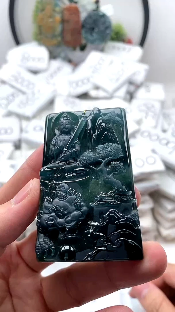 【闪购商品】翡翠颈饰未镶嵌文殊