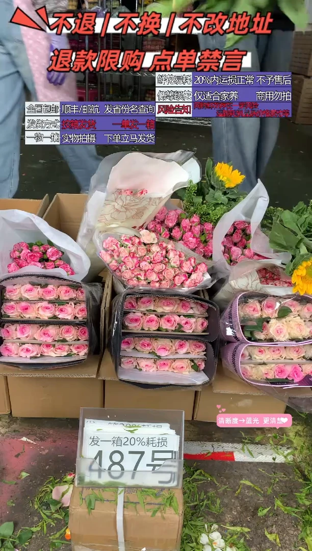 487号♥含20%耗损发一箱