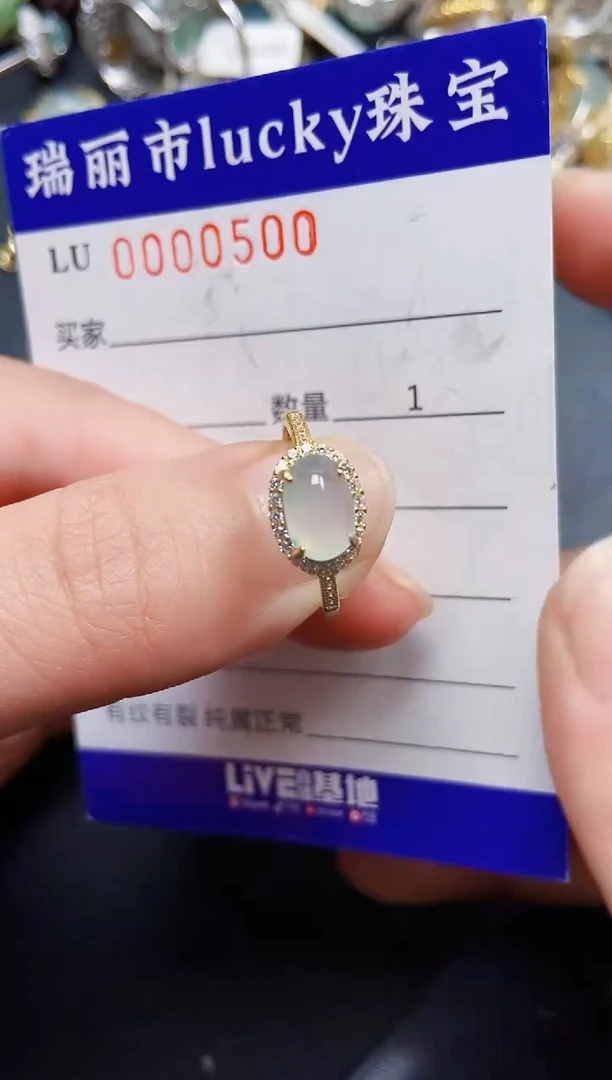 翡翠银S925镶嵌颈饰0500