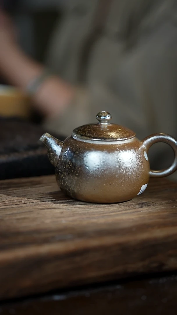 浪鬼柴烧广****康禅寂系列 茶壶