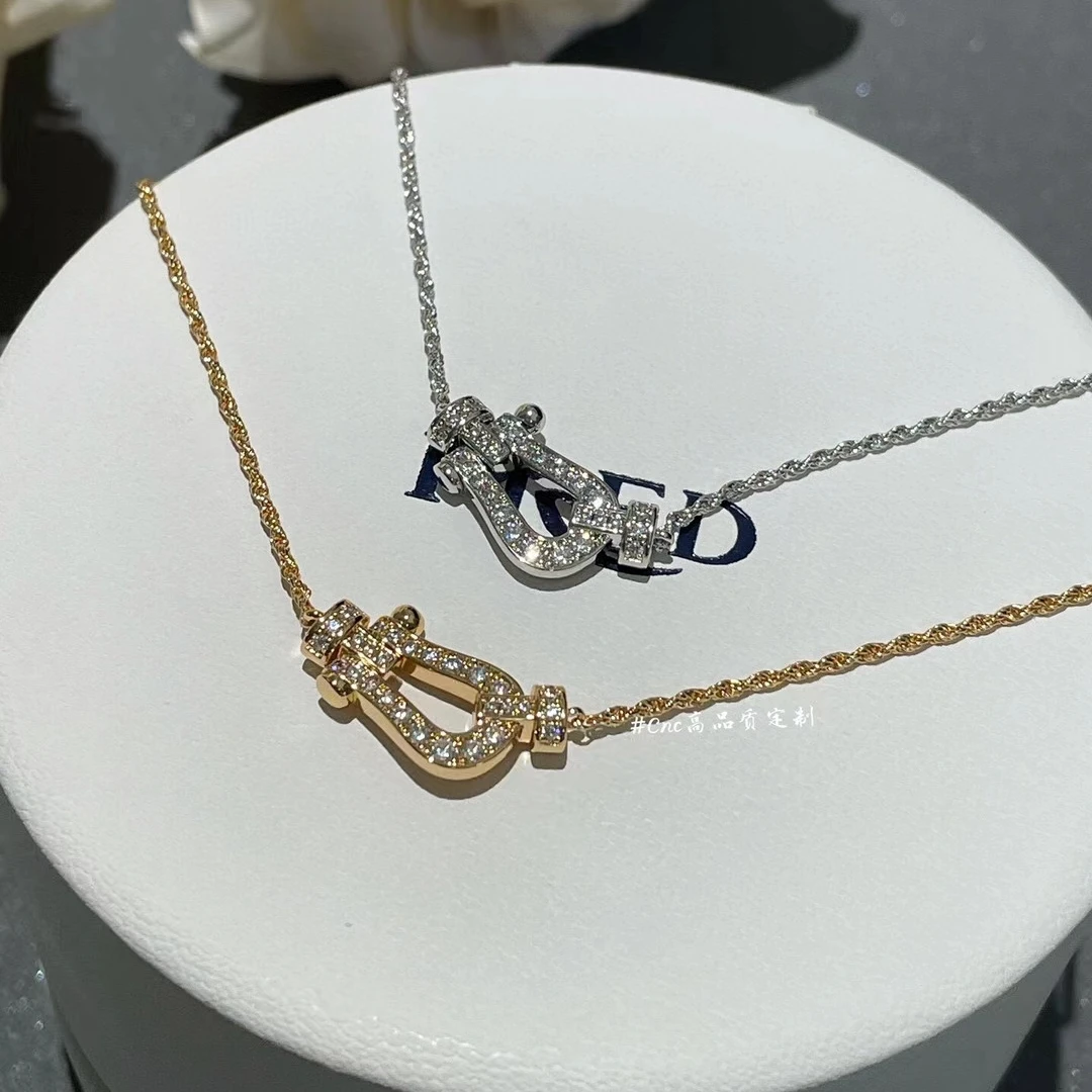 合金项链 轻奢百搭     【马蹄项链】时尚灵动高品质金色