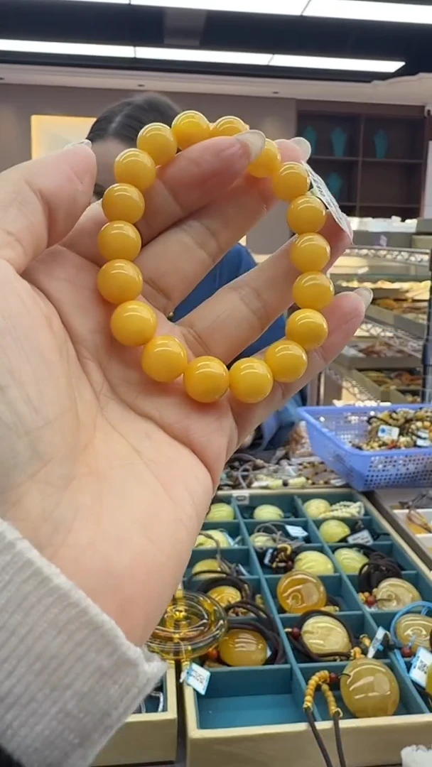 手链琥珀未镶嵌161秒拍号 假一罚三 10mm