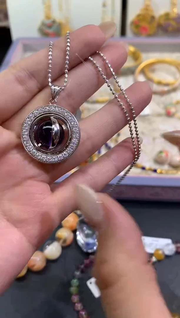 颈饰银S925镶嵌水晶A280|918|多样性发货一件