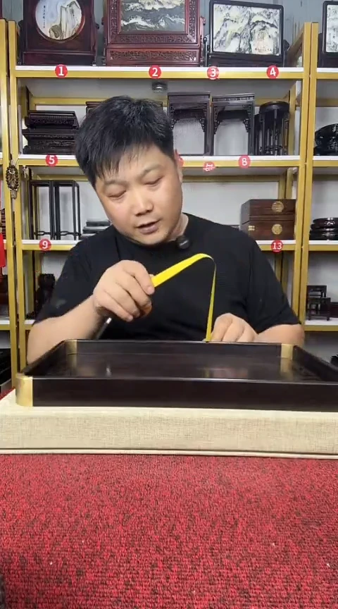 紫檀木类端景台36*24*3.2CM托盘