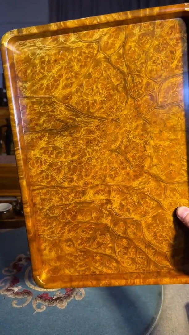 乌木类成套家具大号瘤疤茶盘单个  43