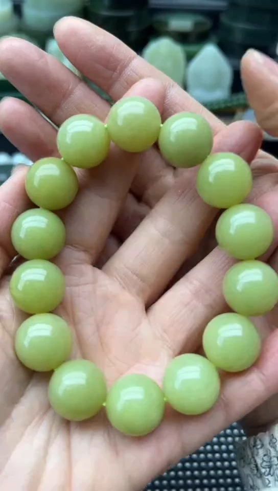 未镶嵌和田玉珠宝半成品手串