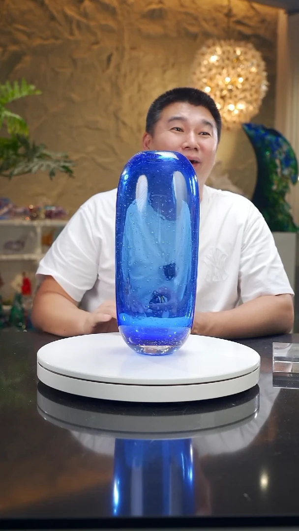 摆件米**?福利蓝色花瓶