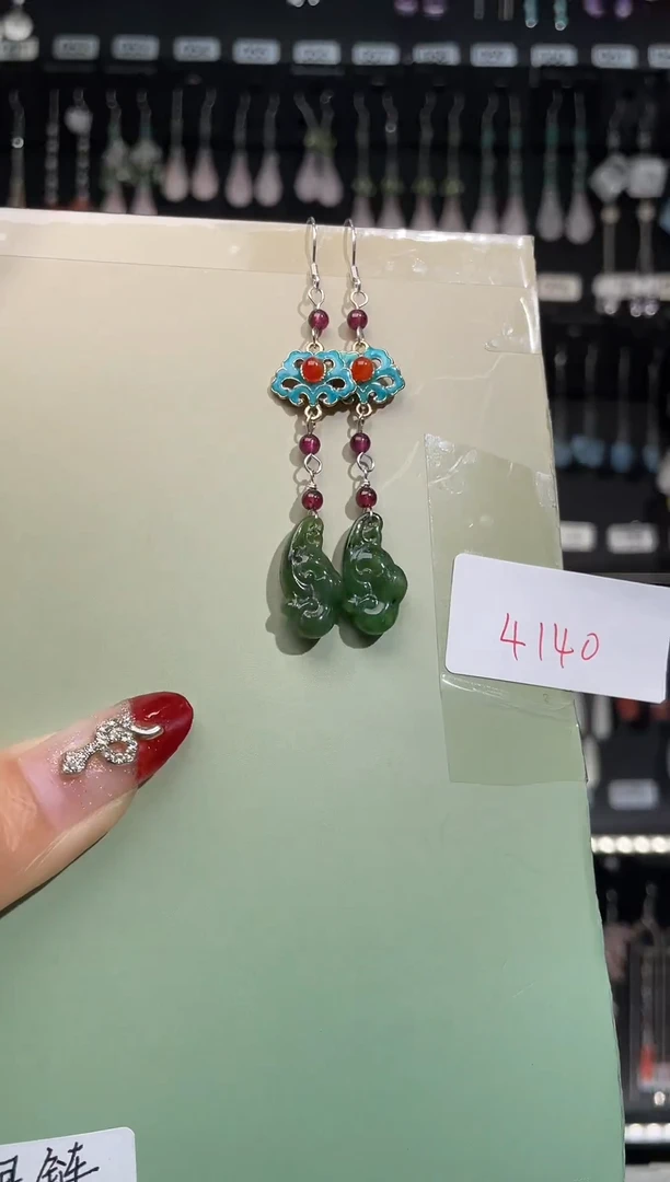 【闪购商品】紫晶耳饰银S925镶嵌喜欢拍