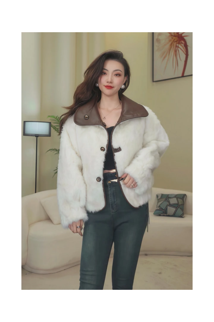 【双面双穿】冬款8088时尚设计师加厚女式外套保暖显瘦宽松-bo