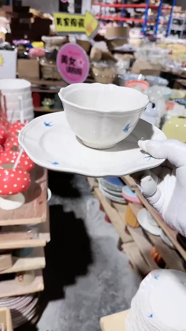 【闪购商品】瓷片燕子2件套微瑕 凑满20元包邮