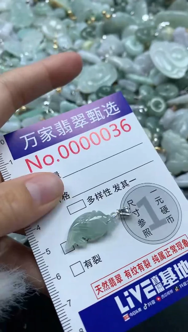 吊坠(不含链)未镶嵌翡翠0036