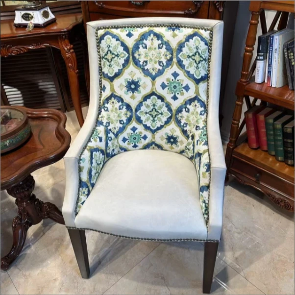 （国内一线大牌 可至）真皮沙发刺绣椅