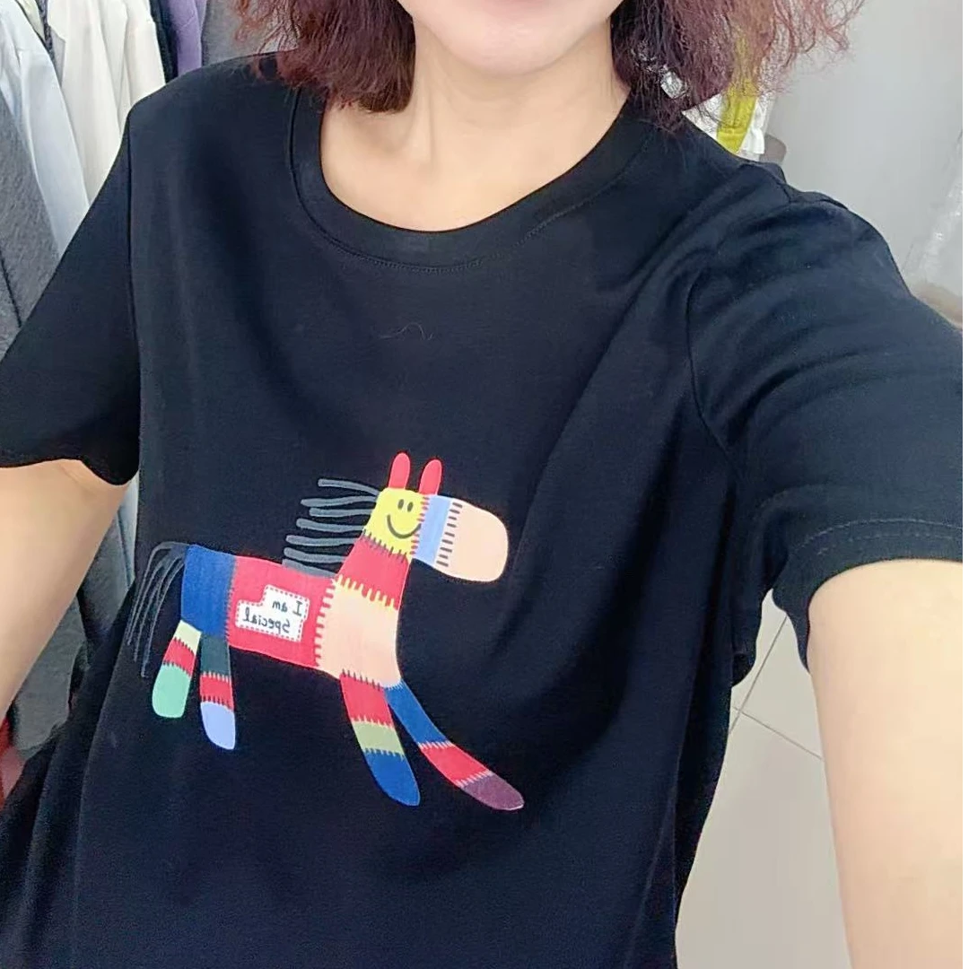 加大小马百搭T恤