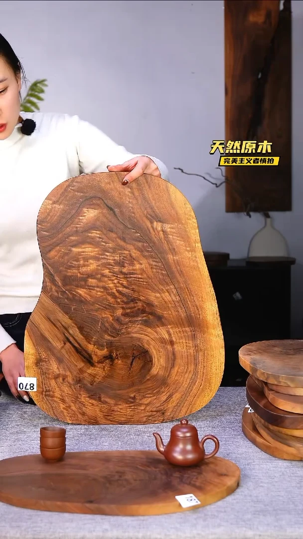 木北美黑胡桃原木.干裂疤结不属于商品质量问题完美主义者慎拍