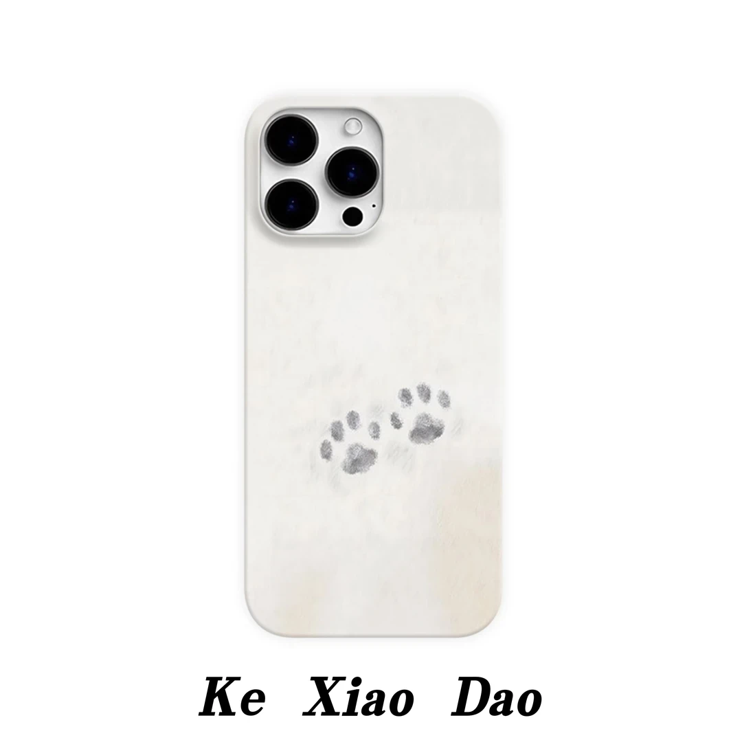 ins可爱猫爪印适用苹果16Pro手机壳iPhone13简约15小众11/12软胶