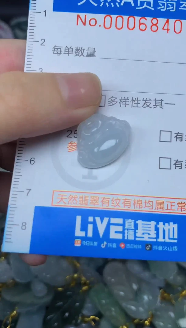 颈饰未镶嵌翡翠净货挂件-6840