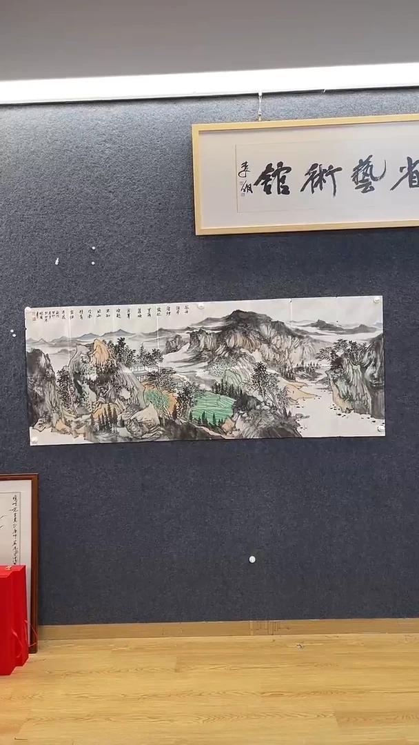 国画6395杜国Q孤舟傍岸小六尺