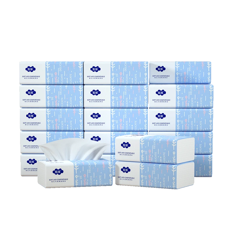 80包抽纸家用卫生纸亲肤柔韧面巾纸整箱批发实惠装纸巾餐巾纸柔软