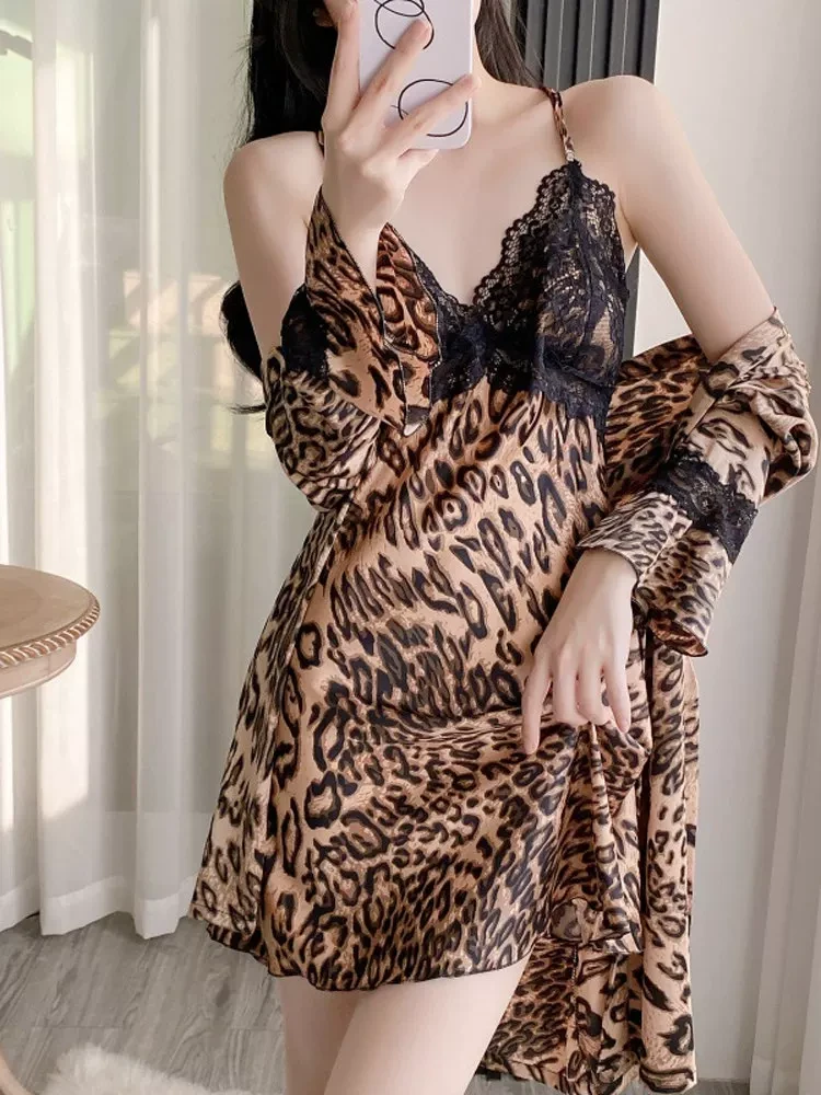 夏季成人透气睡衣吊带裙显瘦诱惑套装