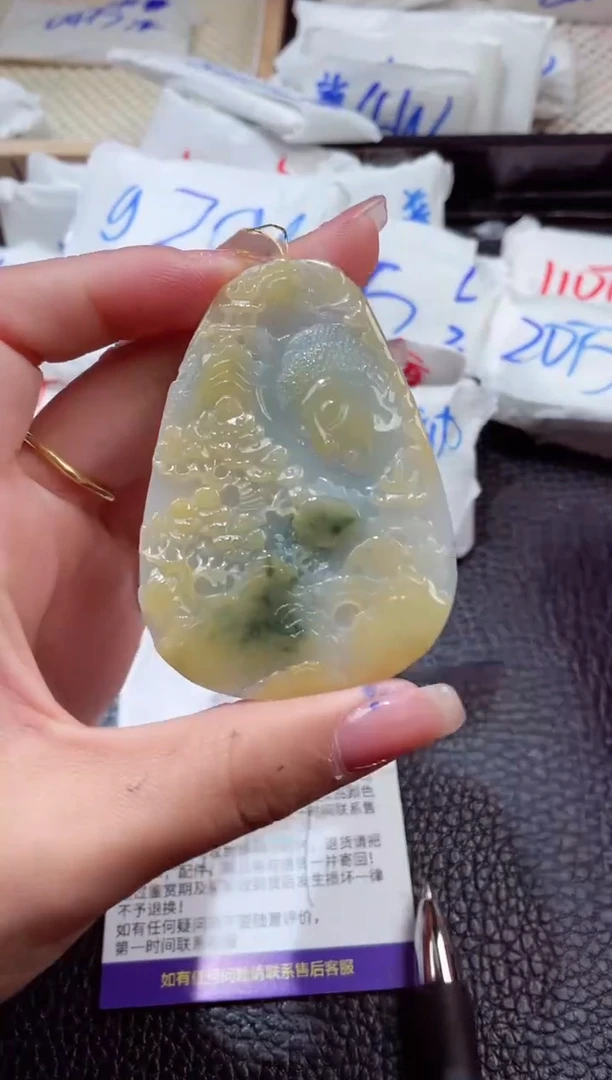 翡翠未镶嵌颈饰00005550