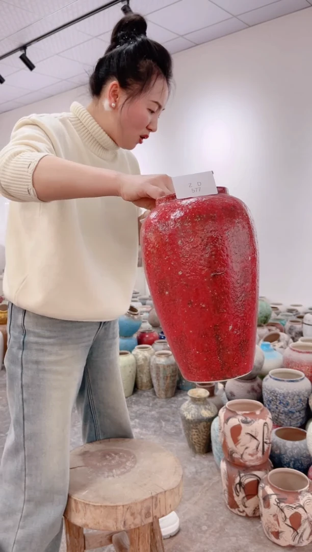 【闪购商品】瓶孤品 微瑕陶瓷花瓶 无花zd577