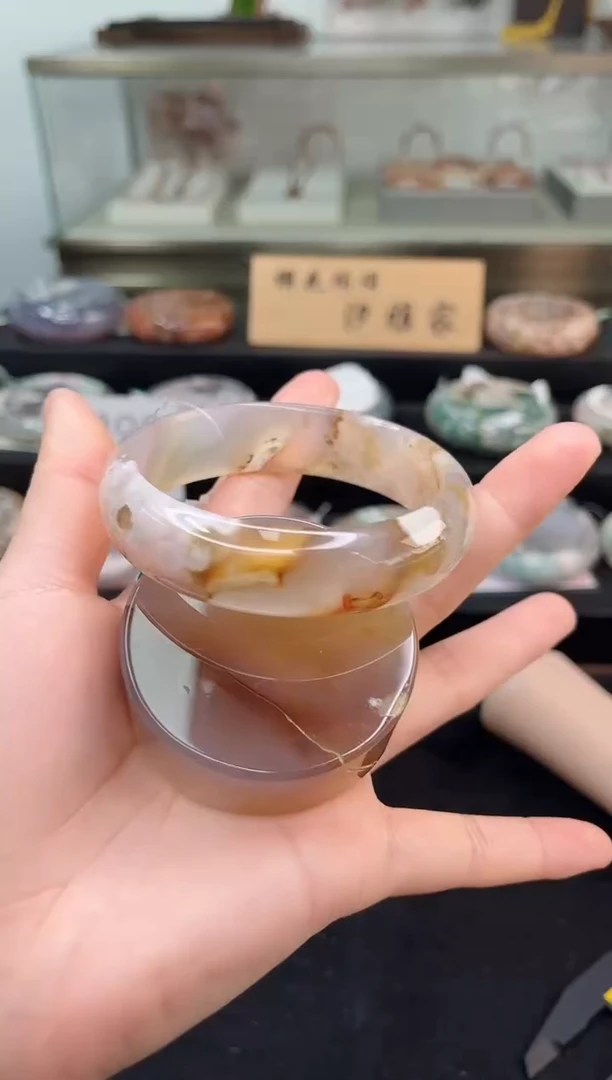 未镶嵌手镯石英质玉62圈口（赠品镯心）39654
