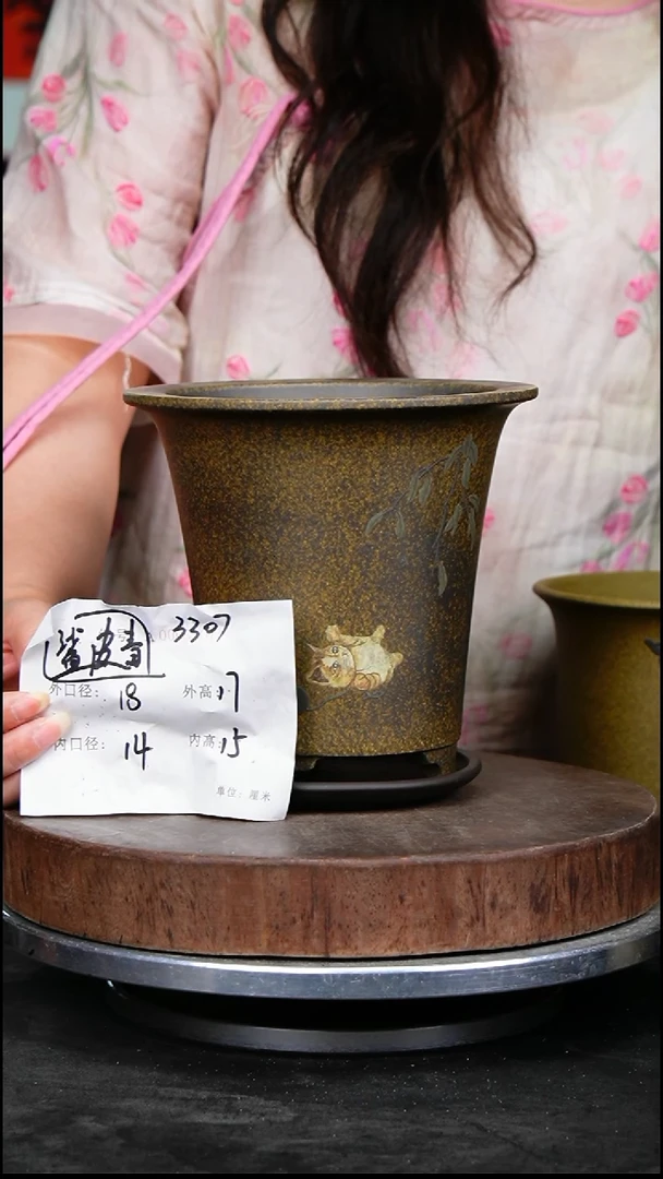 紫砂花盆3307+z紫砂花盆