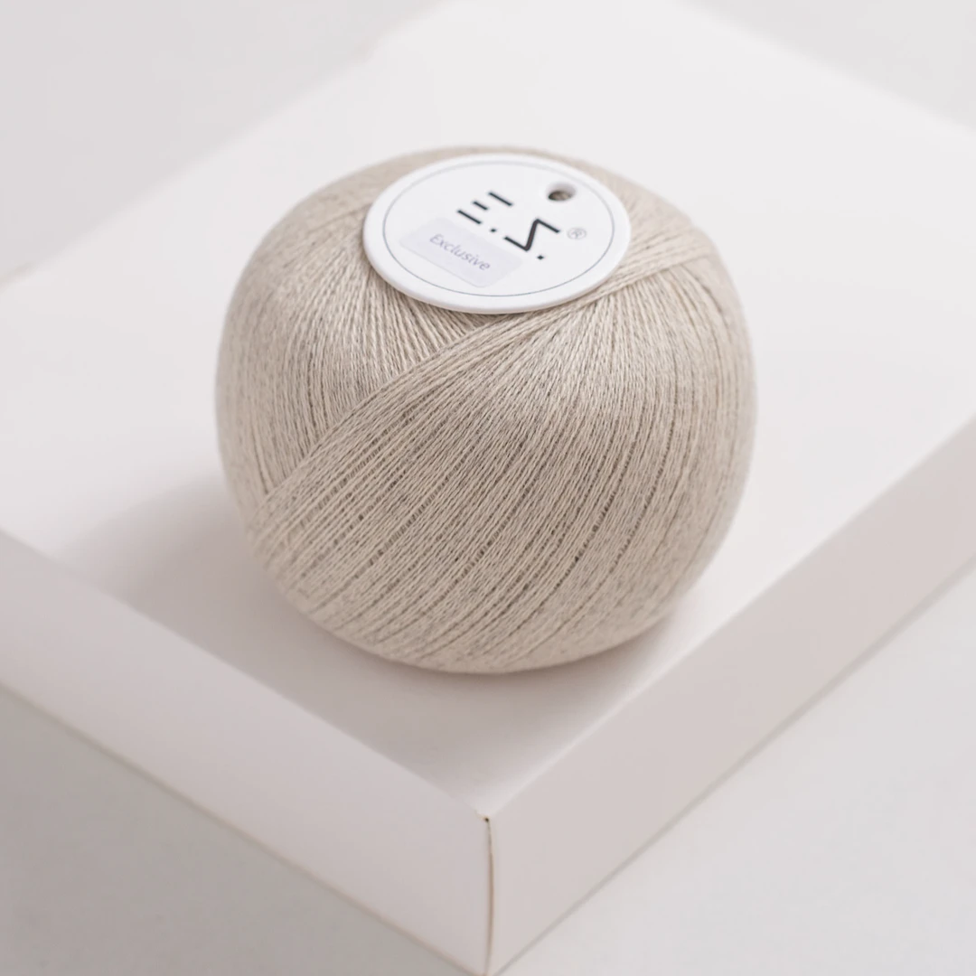 逸致针织珍贵白牦牛绒柔软18支毛线无染色高端手工编织棒针毛线团