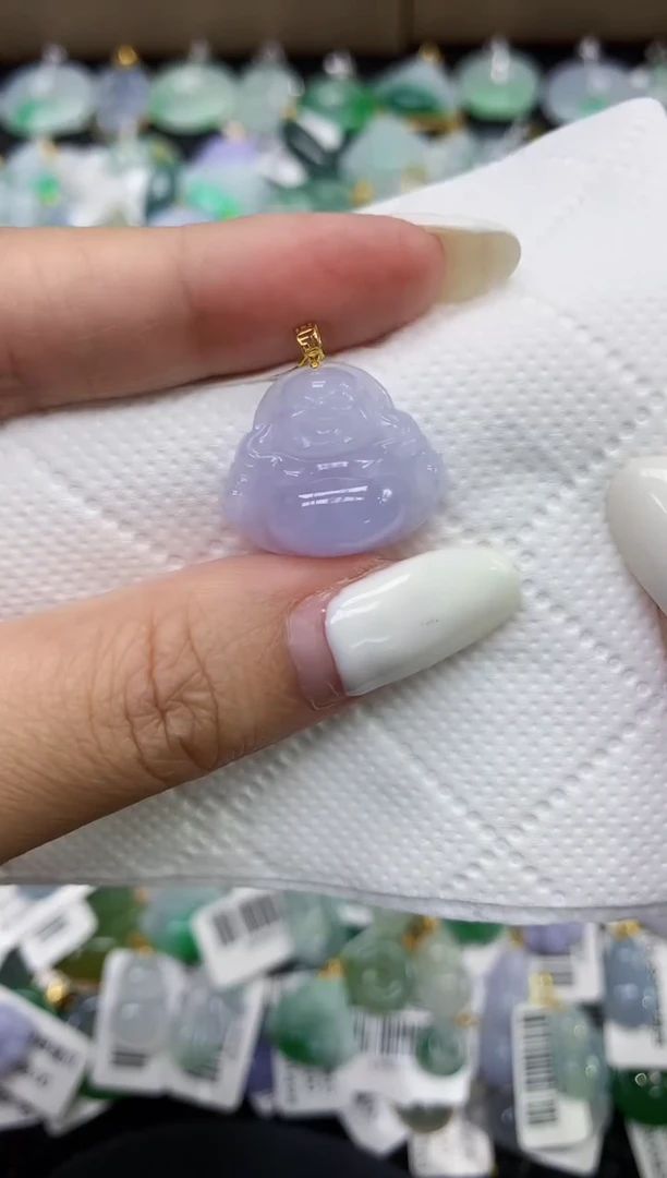 颈饰18K金镶嵌翡翠11111111111