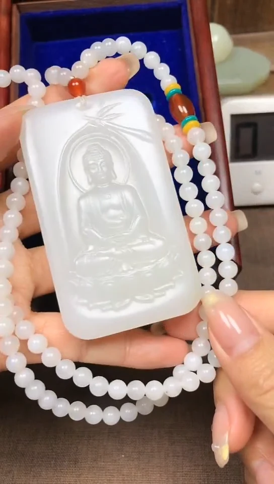 【闪购商品】和田玉颈饰未镶嵌 心随我动