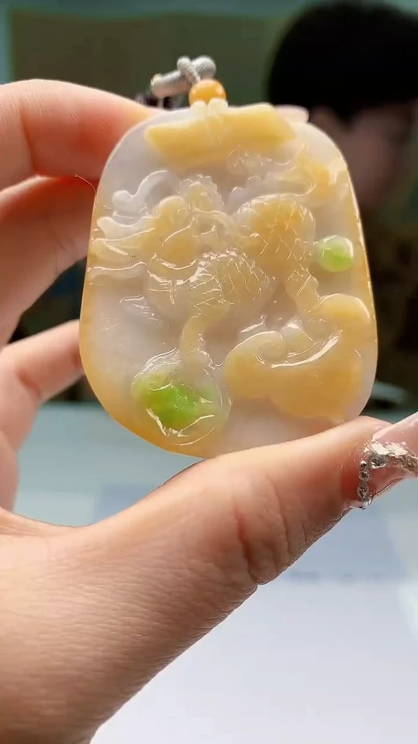 【闪购商品】定制翡翠未镶嵌4688ty-毛货挂件106