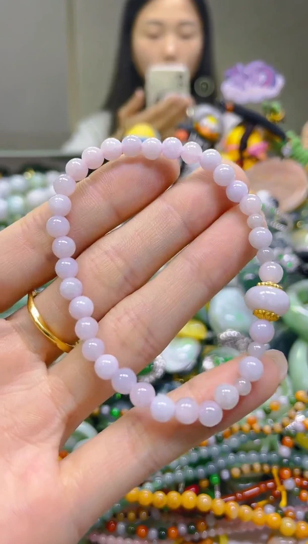 翡翠未镶嵌颈饰5MM/Z/翡翠A货，一件也是批发价