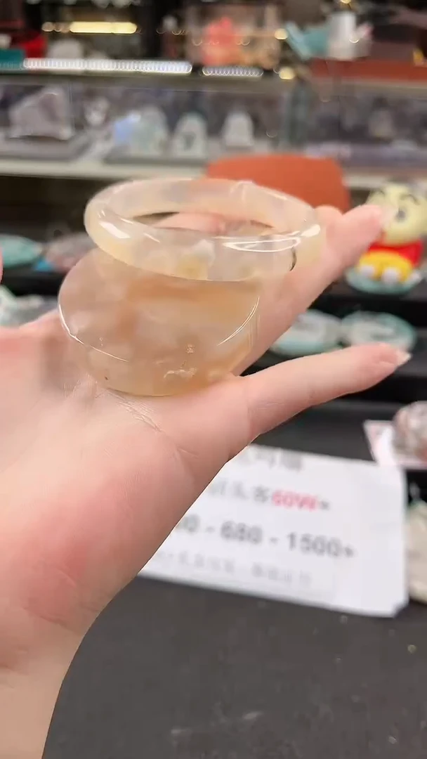 未镶嵌手镯石英质玉55圈口（赠品镯心）6886601