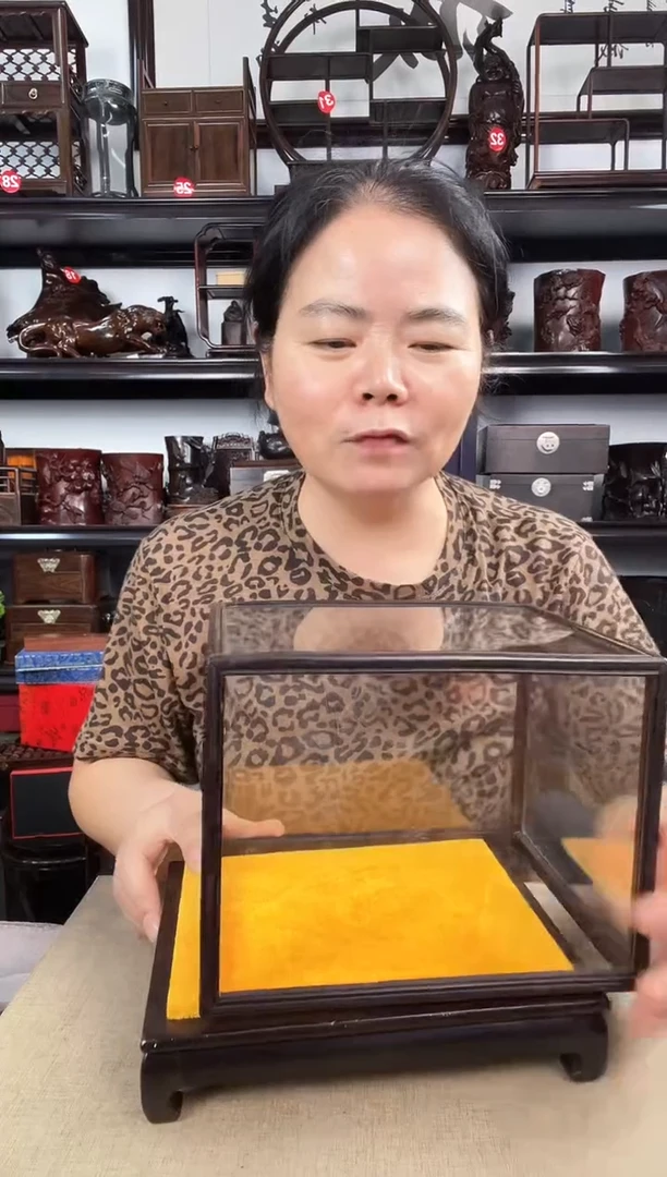 木玻璃罩3号老李红木工艺品