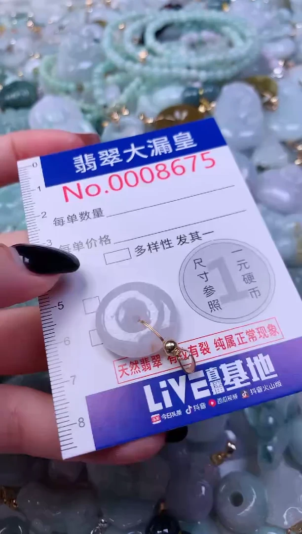 吊坠(不含链)未镶嵌翡翠8675