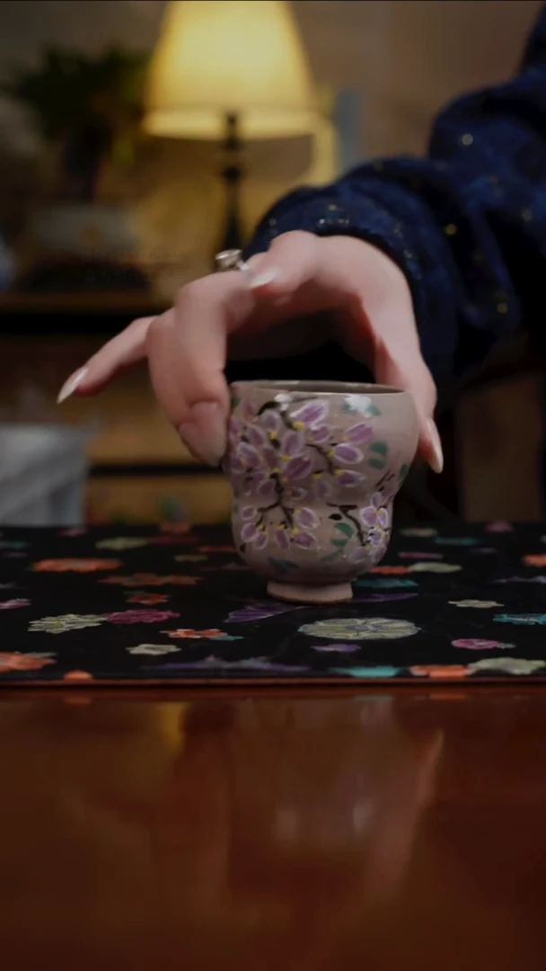杯景德镇陶瓷杯碗柴烧多人