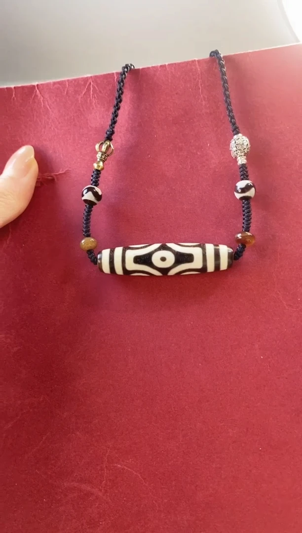 玛瑙/玉髓颈饰合金轨*￴行运精品十字六