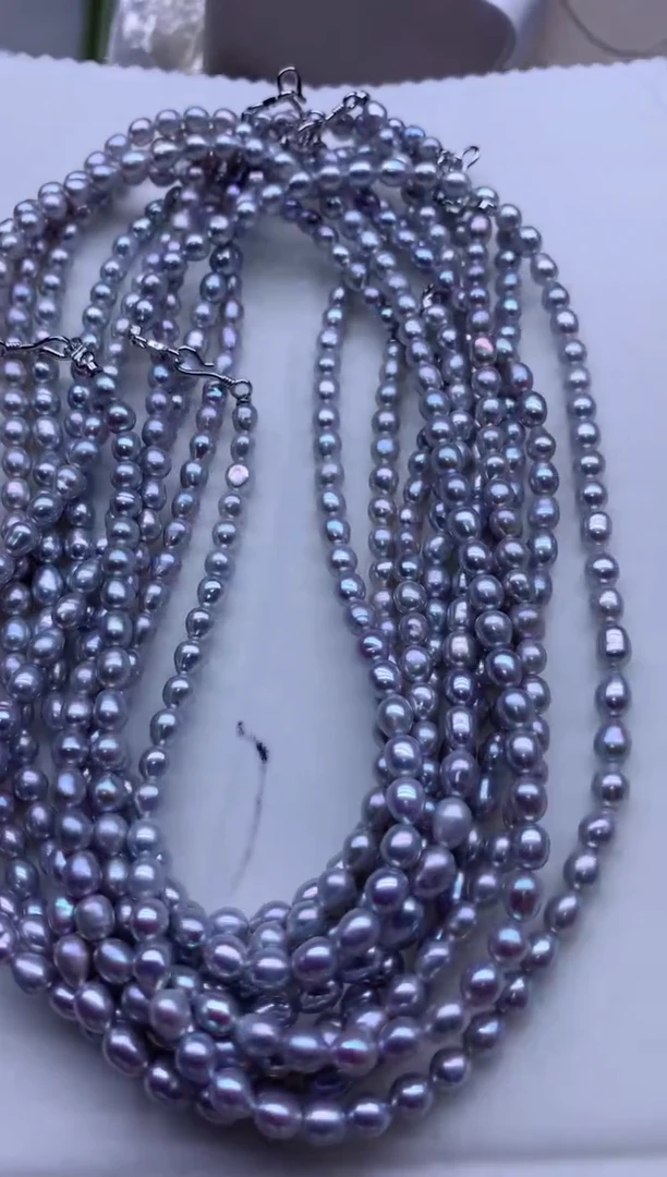 【闪购商品】淡水珍珠合金项链多发其一