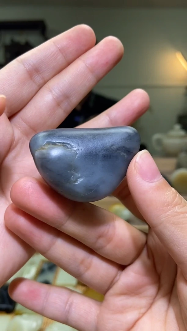 未镶嵌和田玉把件新疆和田玉青花原石手把件