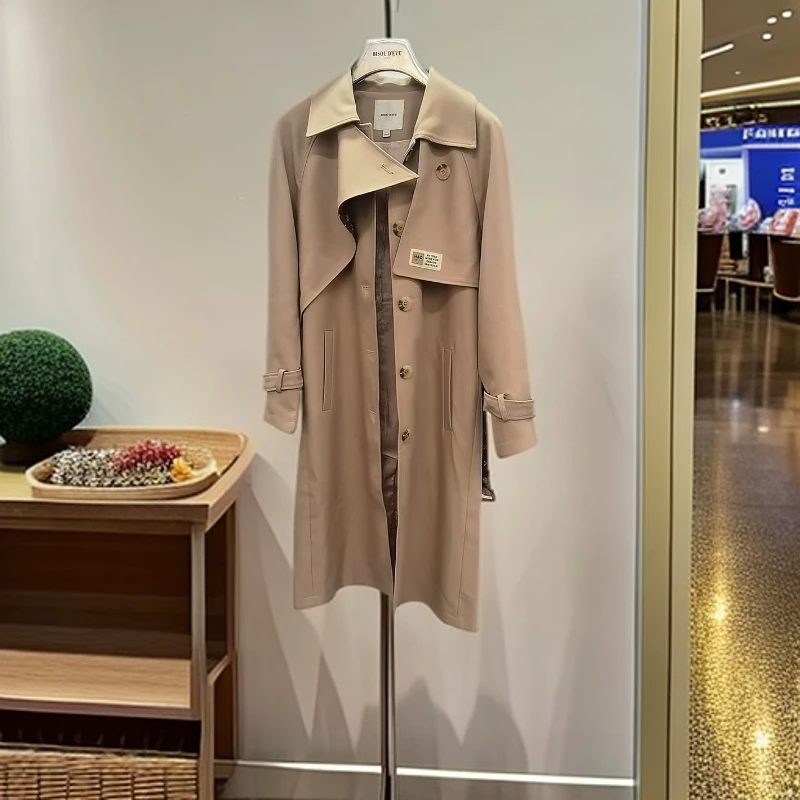 LUDICO新款高档风衣休闲气质大衣中长款外套2822