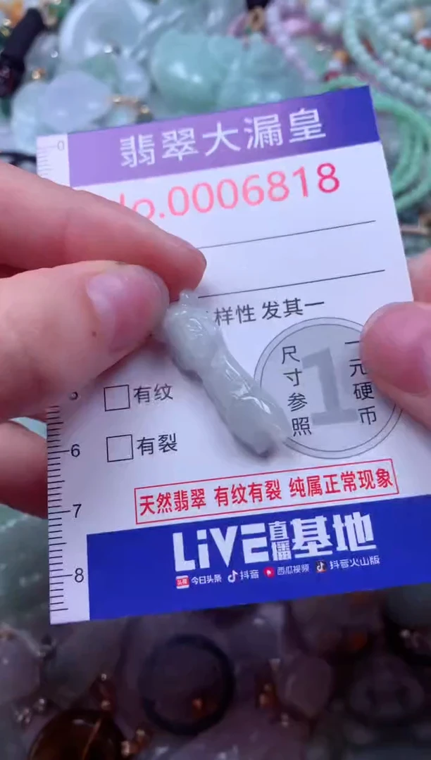 吊坠(不含链)未镶嵌翡翠6818