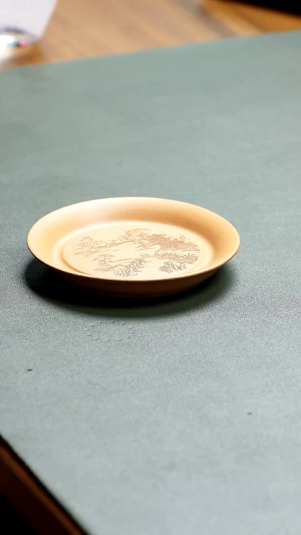 茶壶紫砂茶宠-山水盘