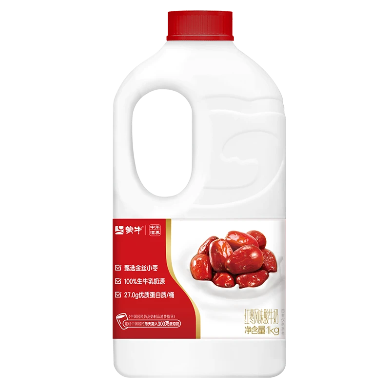 蒙牛红枣风味酸牛奶 1kg/瓶