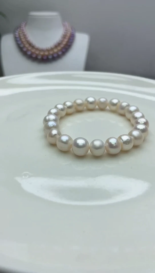 未镶嵌手链淡水珍珠（无）白色系手链8-9mm