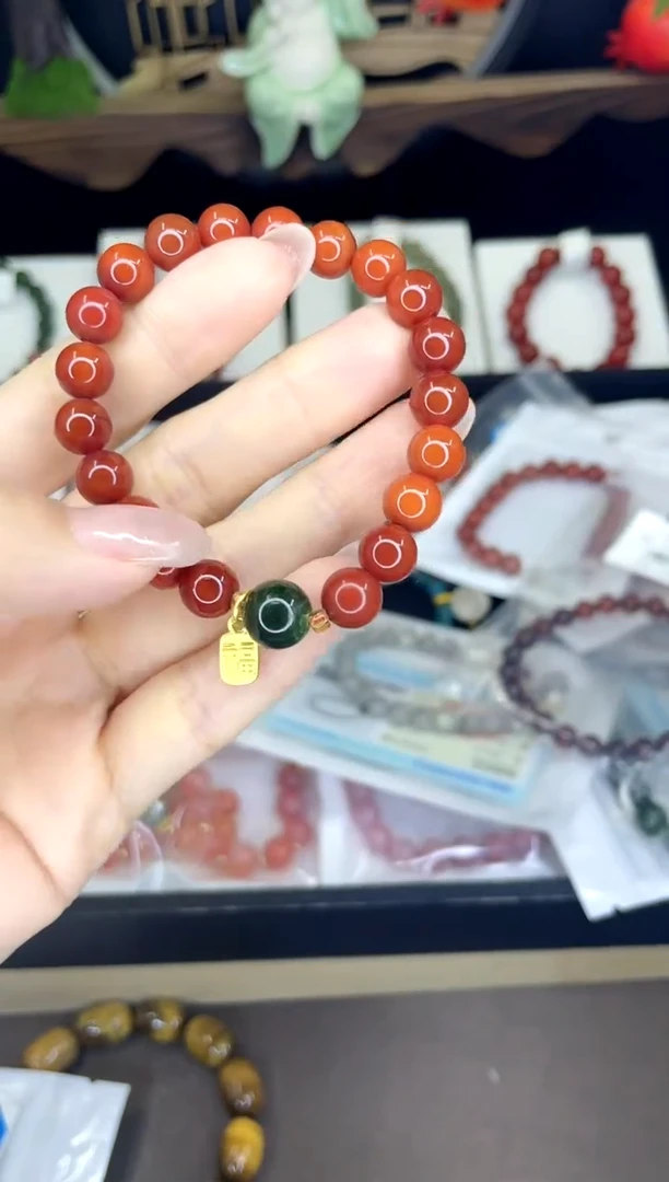 【闪购商品】南红玛瑙手链合金南红手链